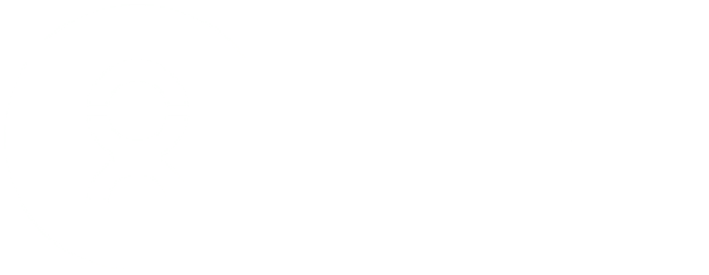 Wit Oxfam-logo met een gestileerd figuur in een cirkel.